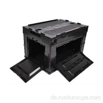 50 l schwarzer Klappbox mit Seitenöffnung